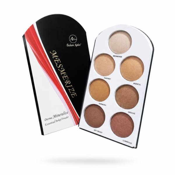 Becharm ageless mesmerize derma mineralize essential baked powder palette
