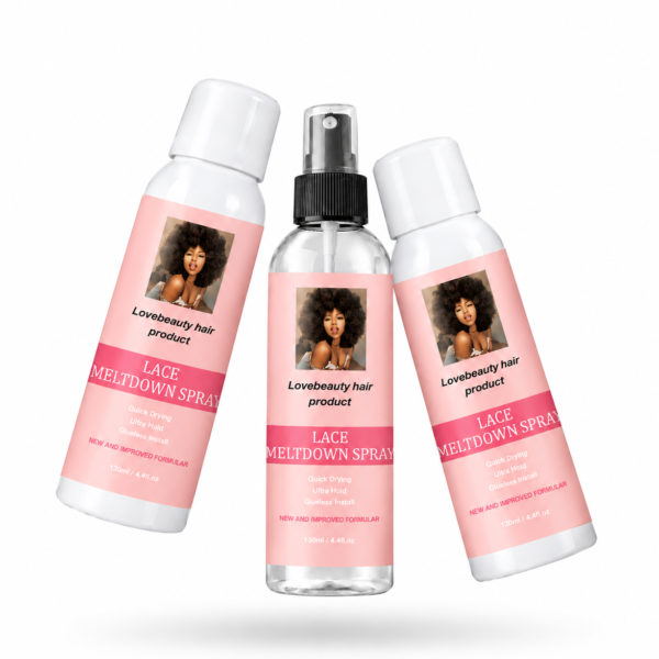 Lovebeauty hair product lace meltdown spray