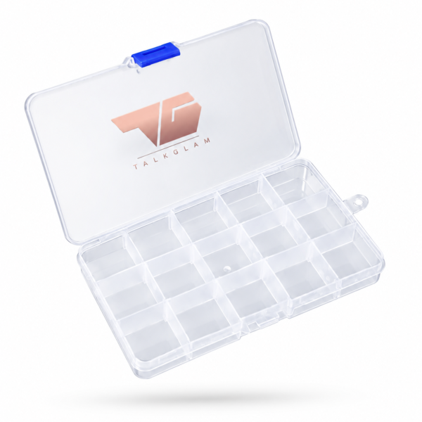 Talkglam plastic partitioned depot container - medium