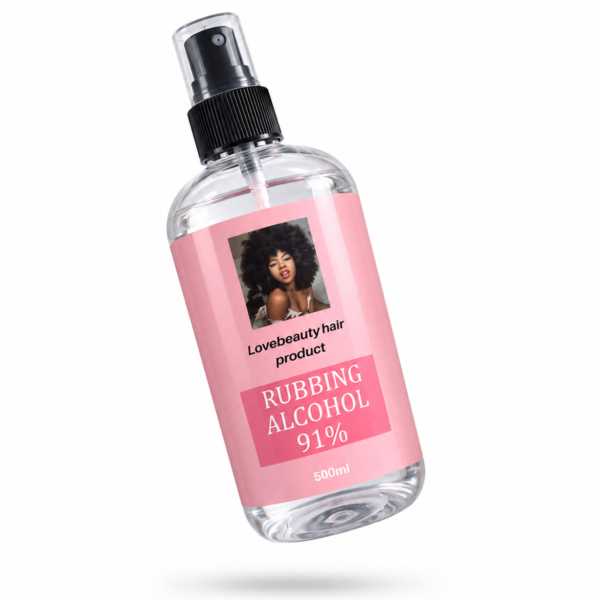 Lovebeauty hair product rubbing alcohol 91%  500ml