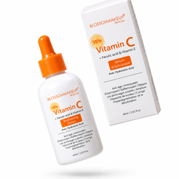 Blossom makeup skincare 15% vitamin c + ferulic acid & vitamin e serum