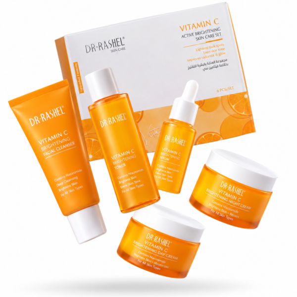 Dr rashel vitamin c active brightening skincare set 6 pcs