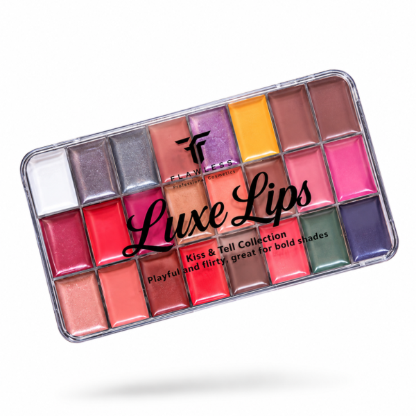 Flawless ivy cosmetics luxe lips kiss & tell collection lip palette